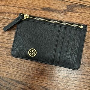 Tory Burch Robinson zip card case